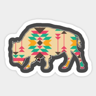 Bison Pattern - 8 (alt) Sticker